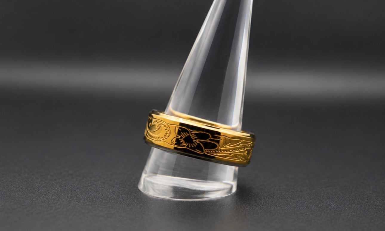 Gold Hawaiian Scroll Ring