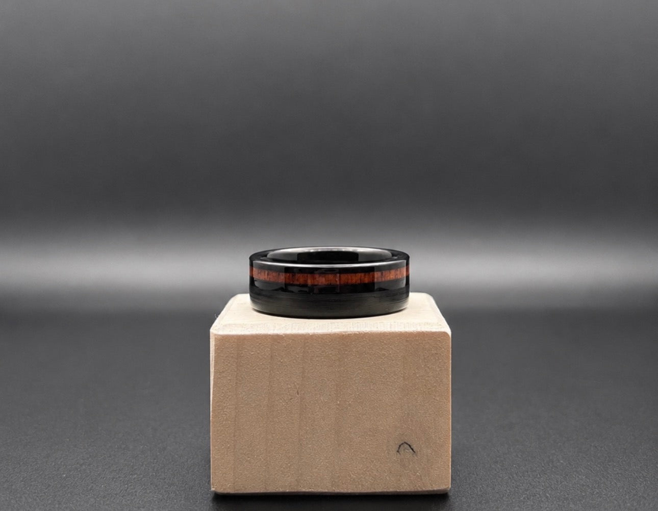 Hawaiian Koa Wood & Tungsten Ring